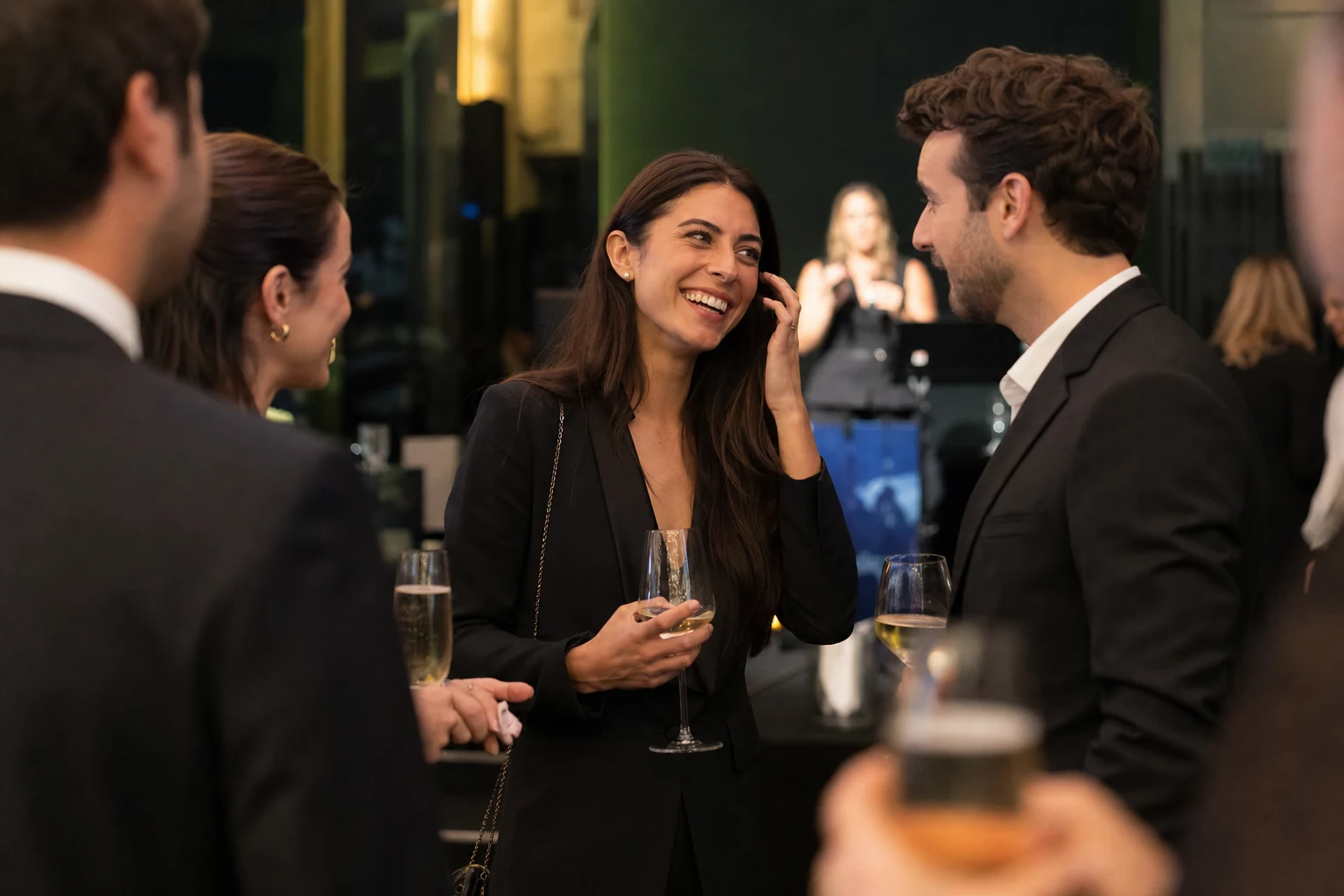 Premium corporate event networking photography